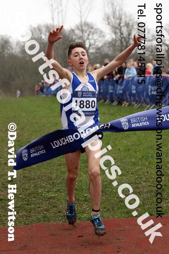 Boys under-15s Inter Counties Cross Country, Prestwold Hall, Loughborough. Photo: David T. Hewitson/Sports for All Pics